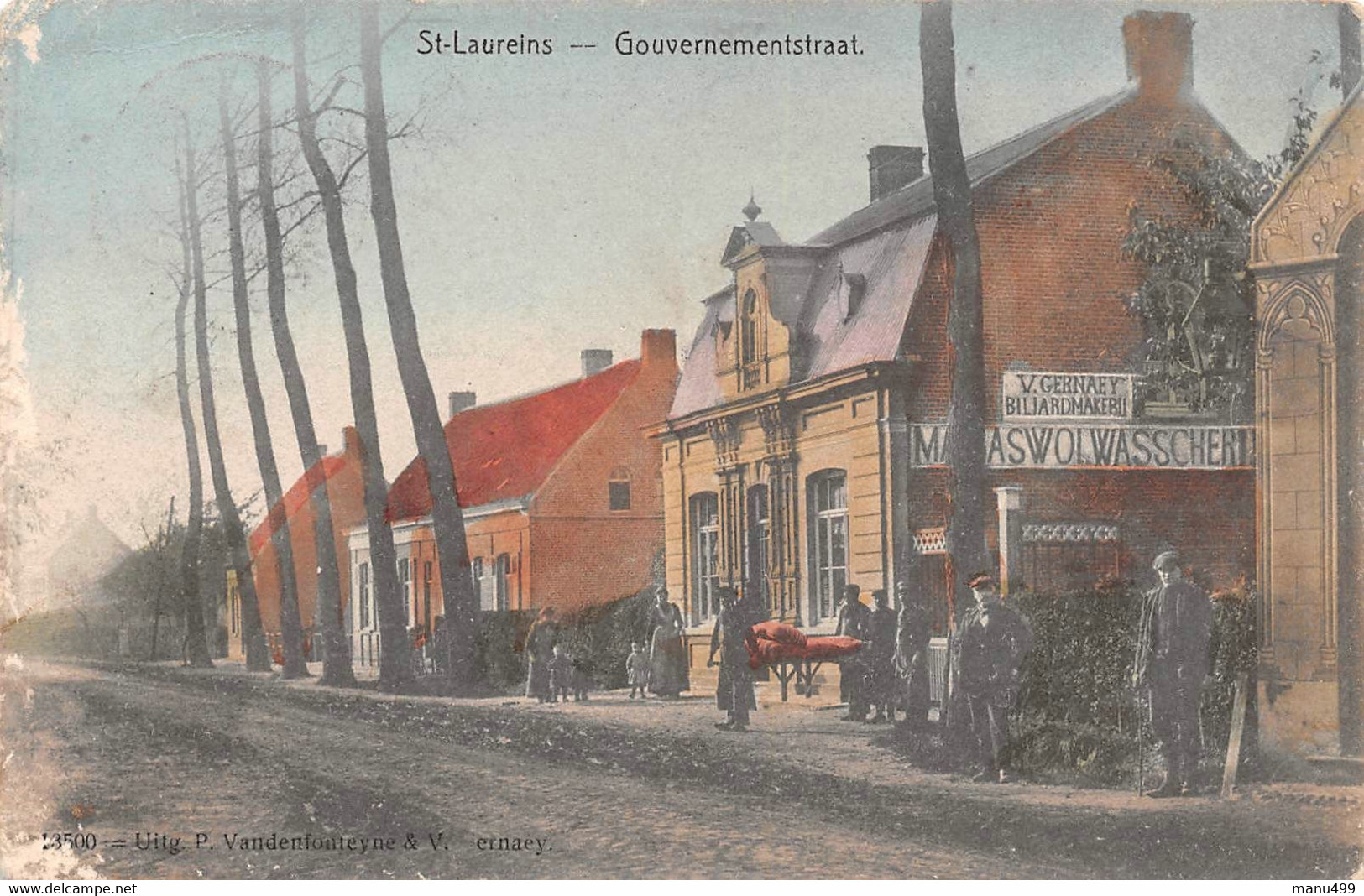 St.Laureins - Gouvernementstraat. 1912 - Sint-Laureins