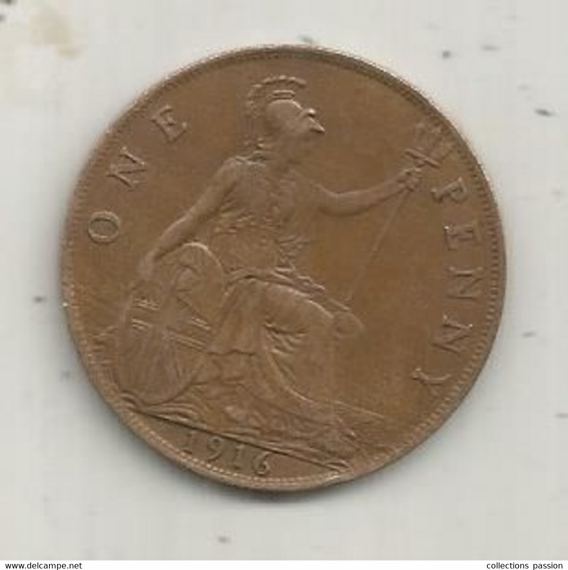 Monnaie , Grande Bretagne ,1 , One Penny , 2 Scans - Otros & Sin Clasificación