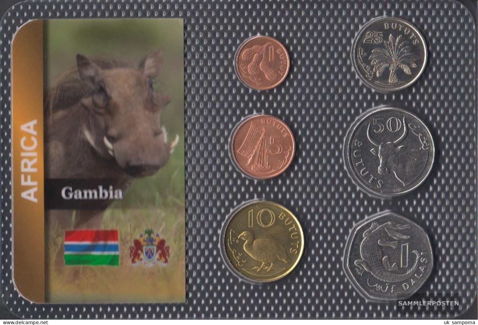 Gambia Stgl./unzirkuliert Kursmünzen Stgl./unzirkuliert From 1998 1 Bututs Until 1 Dalasi - Gambia