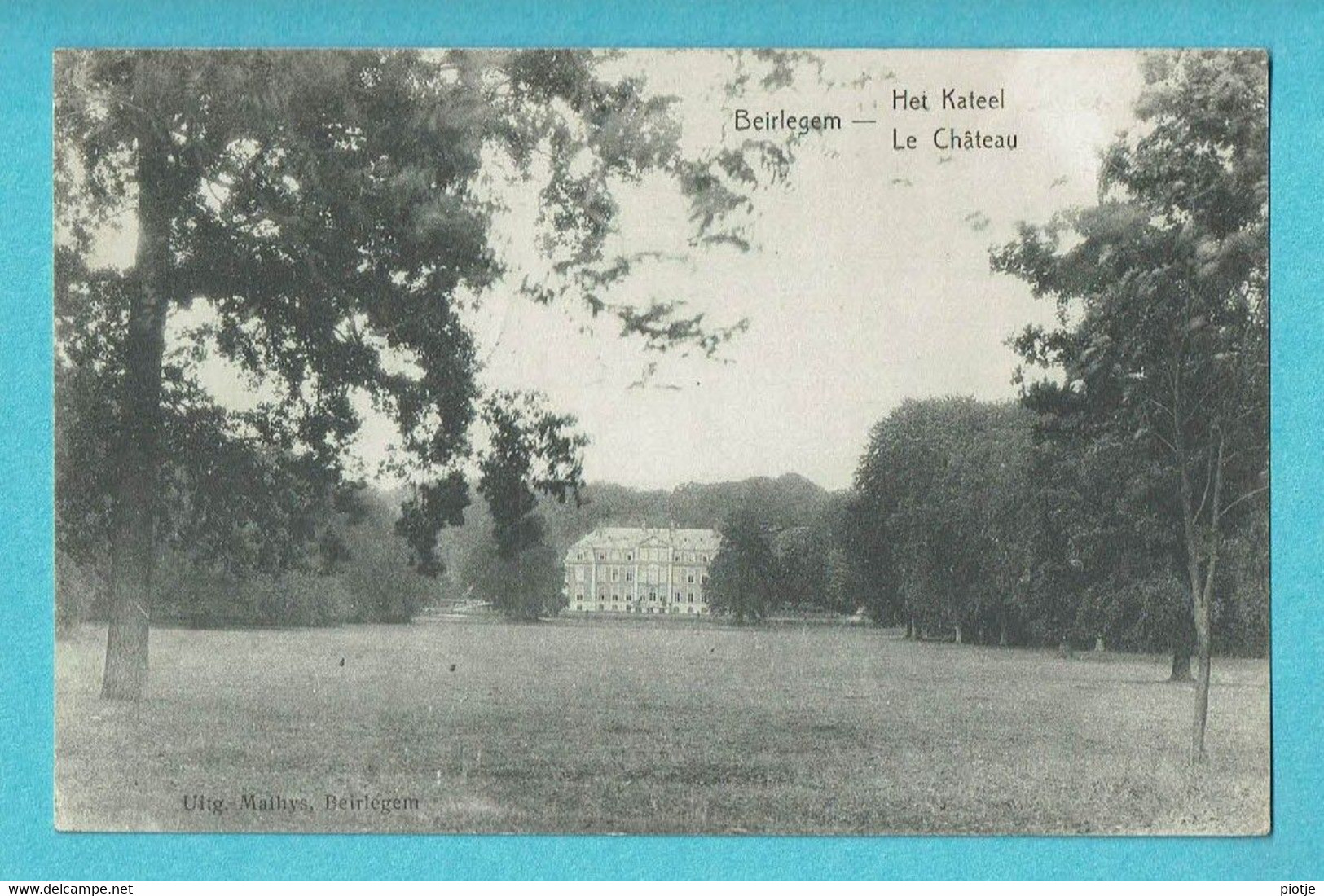 * Beerlegem - Beirlegem (Zwalm - Oost Vlaanderen) * (Uitg Mathys) Kasteel, Chateau, Castle, Schloss, Old, Rare, Unique - Zwalm