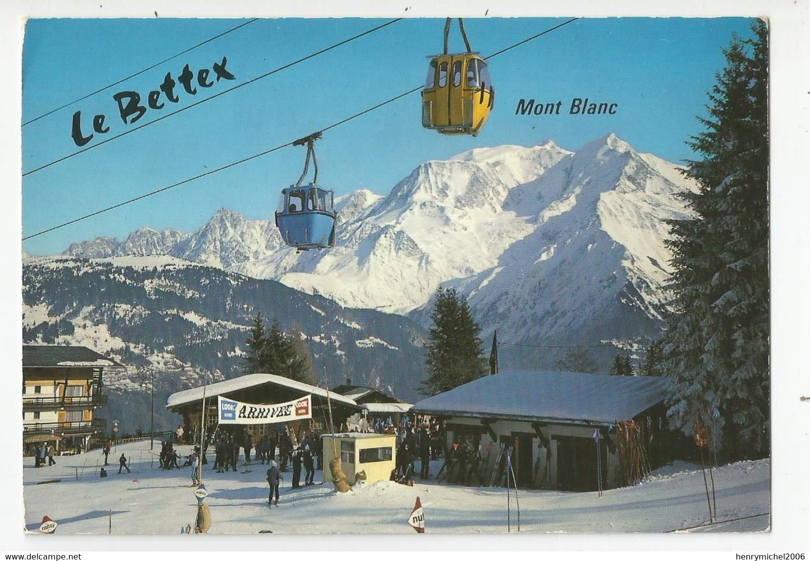 74 Haute Savoie St Gervais Les Bains Le Bettex Course Skis Arrivée Et Téléférique Mont Blanc - Saint-Gervais-les-Bains