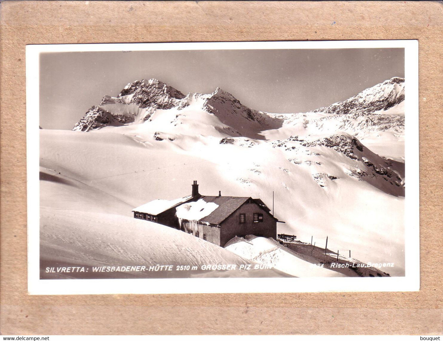 AUTRICHE - GASCHURN - 4234 - SILVRETTA , WIESBADENER HÜTTE - GROSSER PIZ BUIN - éditeur Risch Lau - Gaschurn