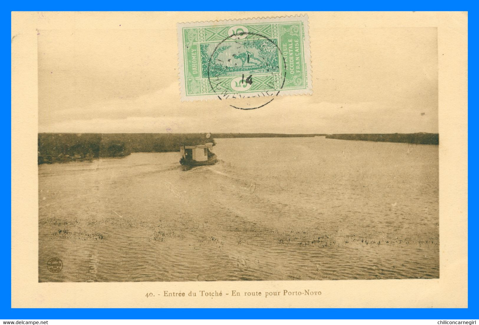 DAHOMEY - Entrée Du TOTCHE - En Route Pour Porto Novo - Animée - 40 - Oblitération SAVE 1914 - Dahomey