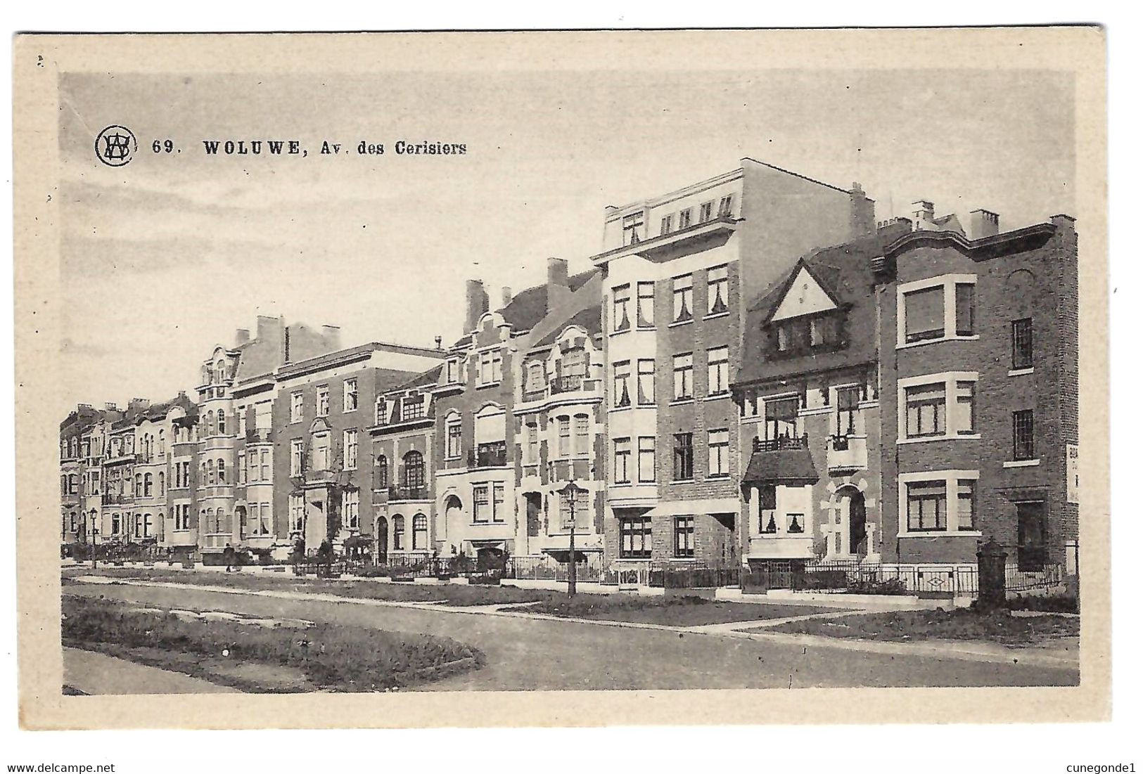 CPA WOLUWE ( SAINT LAMBERT ) : Avenue Des Cerisiers - Non Circulée - Cliché F. Walschaerts Bruxelles - Woluwe-St-Lambert - St-Lambrechts-Woluwe