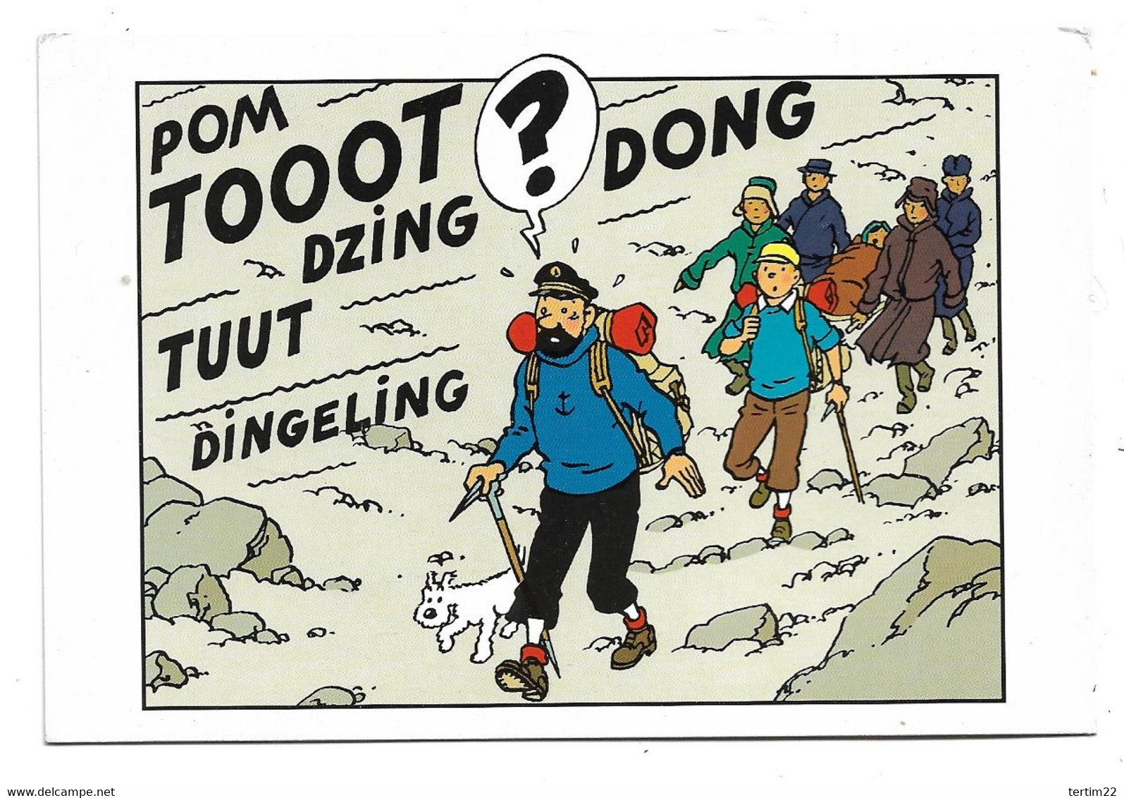 TINTIN MILOU  CAPITAINE HADDOCK (TINTIN AU TIBET  ?) - Hergé