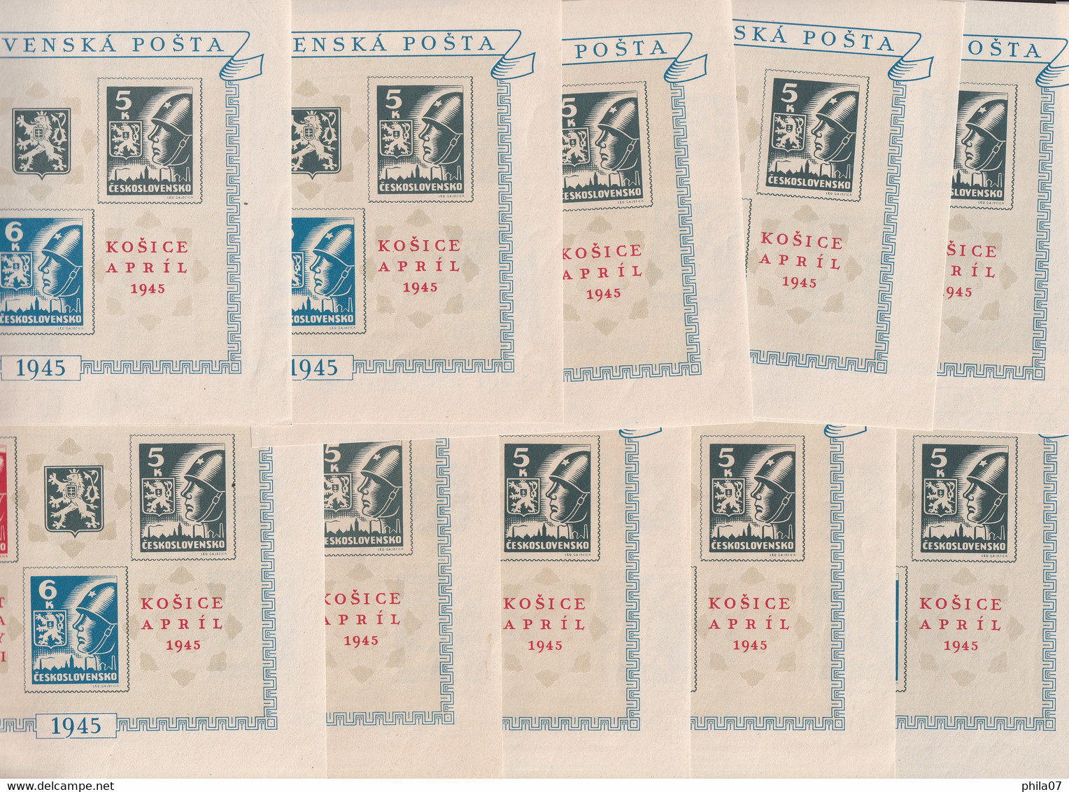 Czeckoslovakia - Kosice 1945 - 10 Block, MNH, Good Quality / As Is On Scan - Unused Stamps