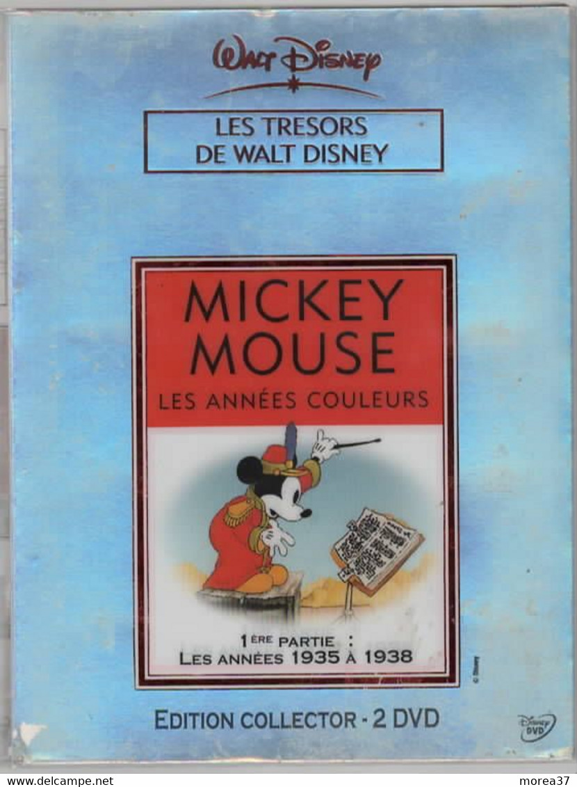 MICKEY MOUSE LES ANNEES COULEURS 1er PARTIE DE 1935 à 1938     De WALT DISNEY  Edition Collector( 2 DVDs)   C21 - Dessin Animé