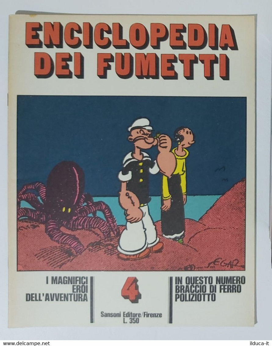 I104798 Enciclopedia Dei Fumetti N. 4 - Braccio Di Ferro Poliziotto - Sansoni - Humour