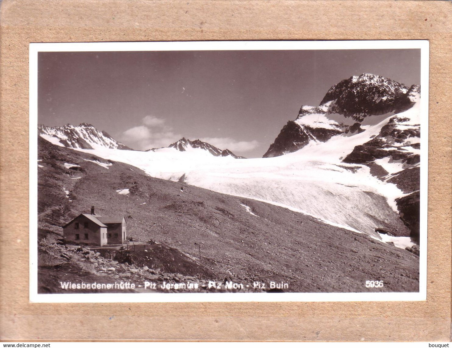 AUTRICHE - GASCHURN - 5936 - WIESBADENER HÜTTE - PIZ JEREMIAS , PIZ MON , PIZ BUIN - éditeur Rud. Mathis - Gaschurn