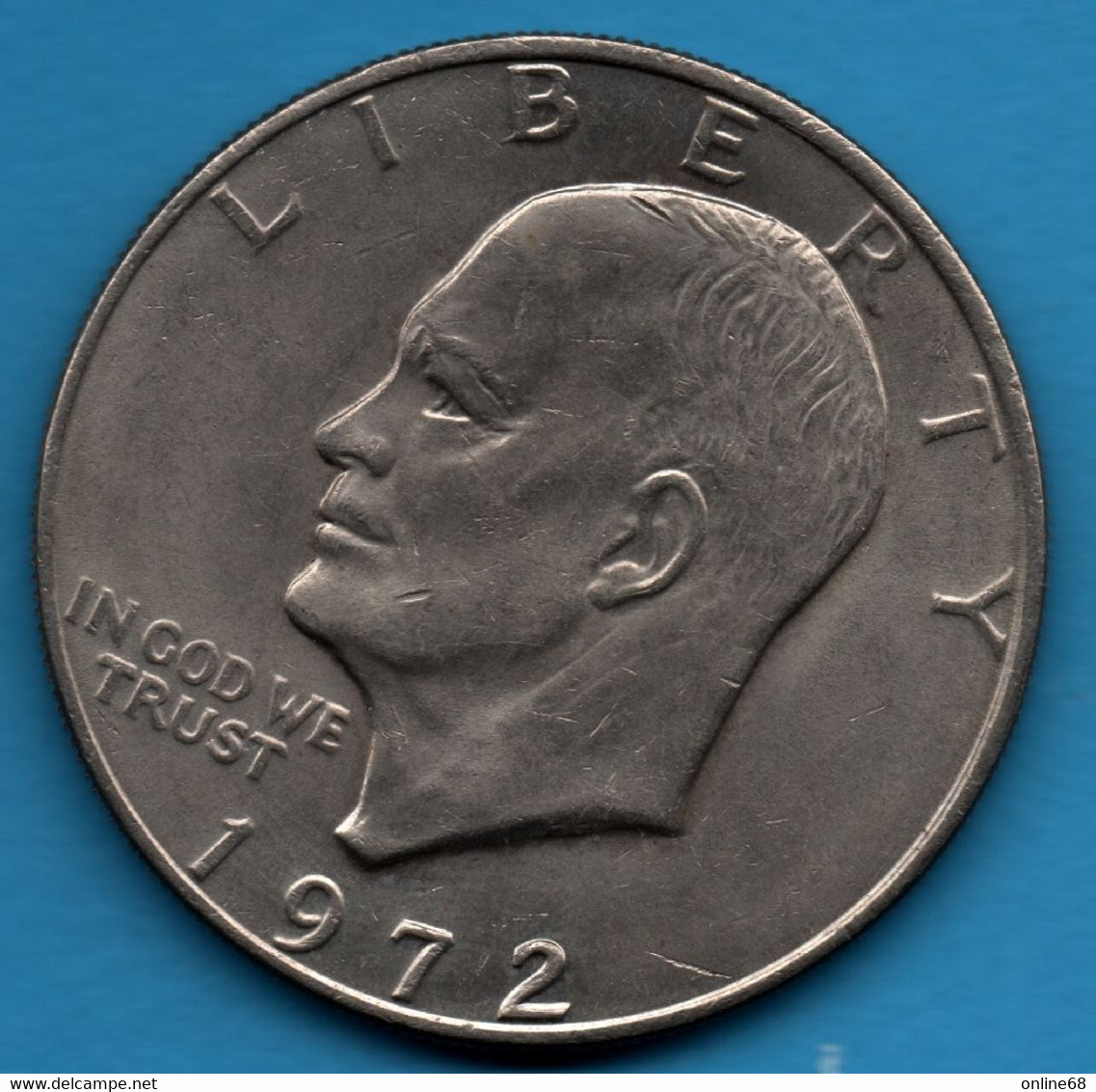 USA 1 DOLLAR 1972 KM# 203 Eisenhower Dollar - 1971-1978: Eisenhower