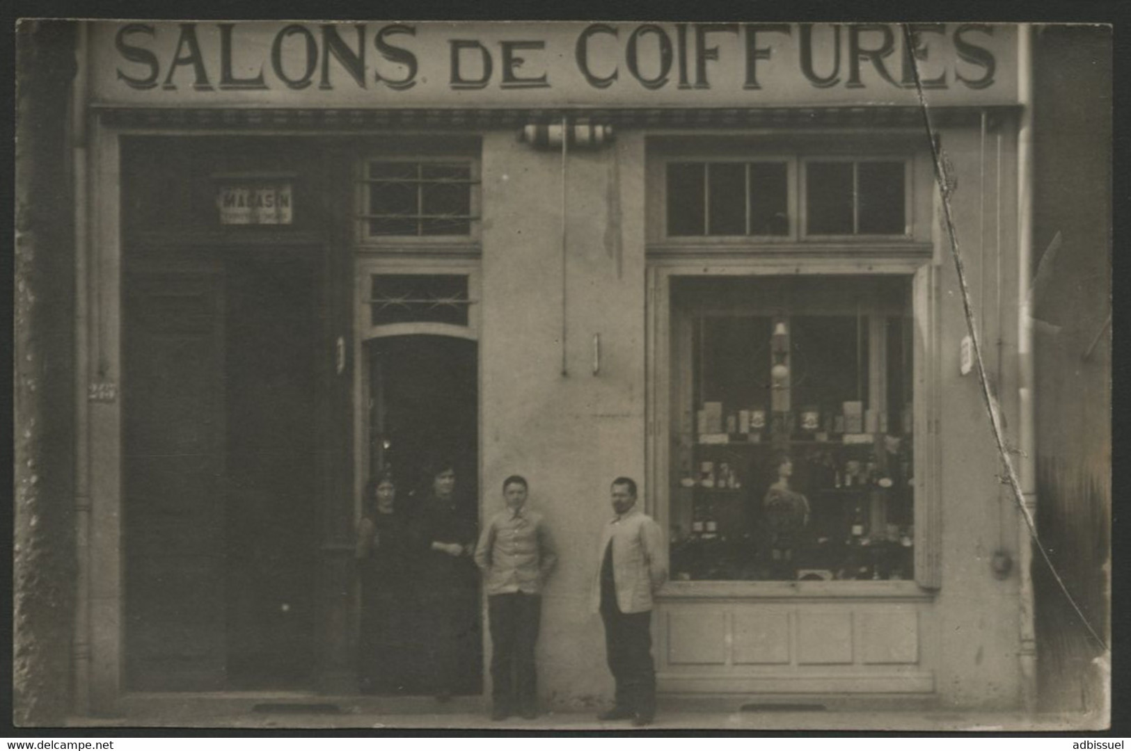 RHONE LYON CARTE PHOTO SALONS DE COIFFURES 245 Cours Lafayette. Carte Neuve. Qualité TB - Lyon 3