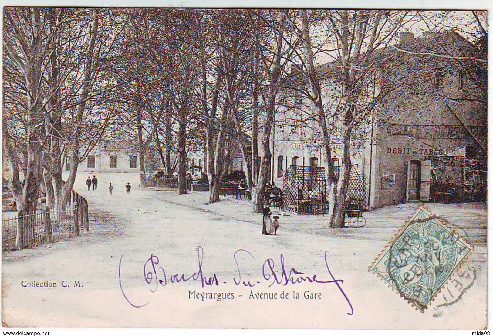 13. MEYRARGUES . AVENUE DE LA GARE . CAFE DE LA GARE . ANIMEE - Meyrargues