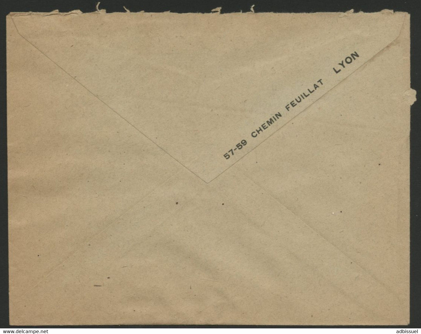 ROCHET SCHNEIDER LYON N° 130 Perforé R.S De Lyon En 1918. Au Verso L'adresse Imprimée 57-59 CHEMIN FEUILLAT LYON - Lettres & Documents