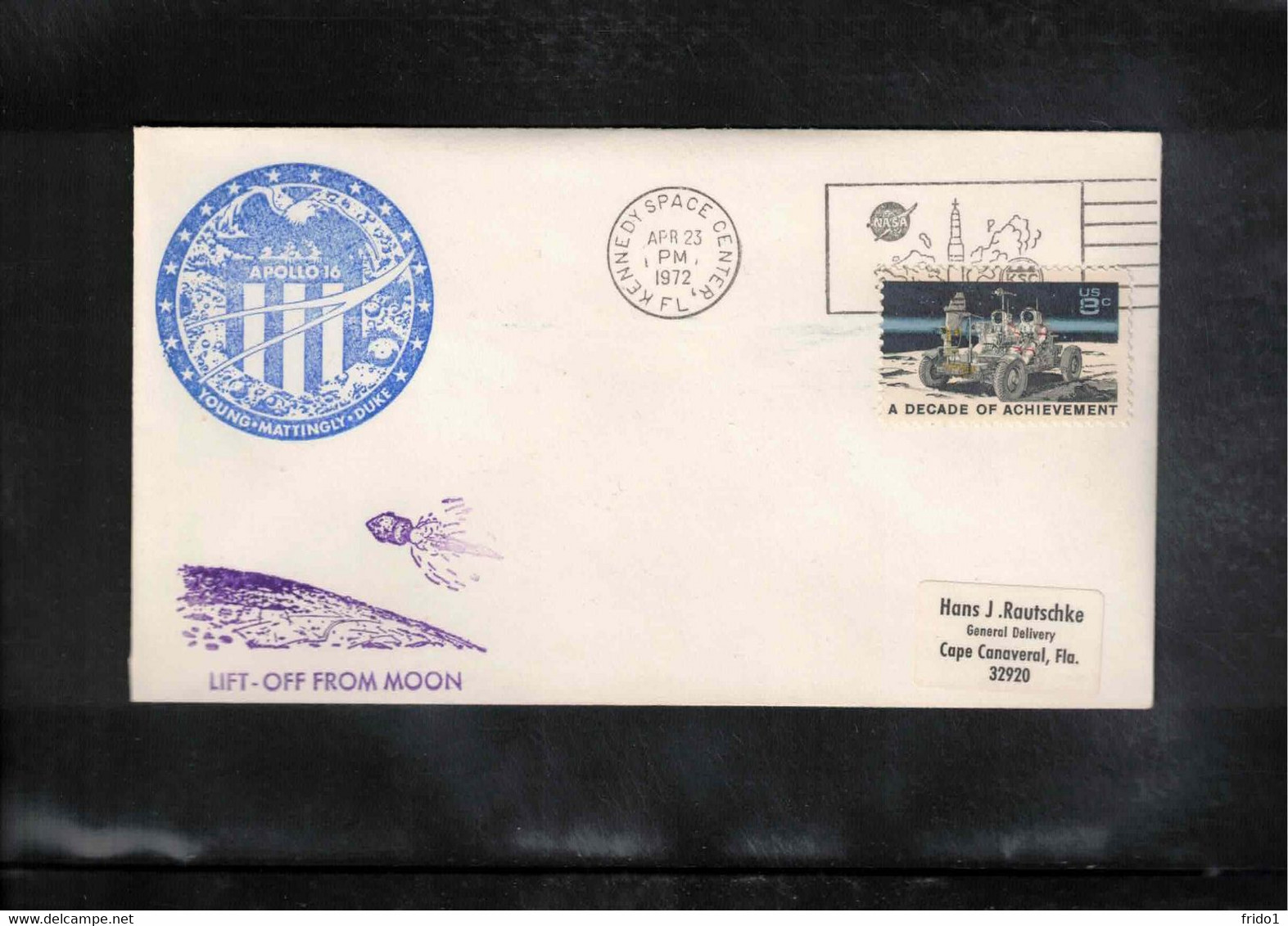 USA 1972 Space / Raumfahrt  Apollo 16 Interesting Cover - Stati Uniti