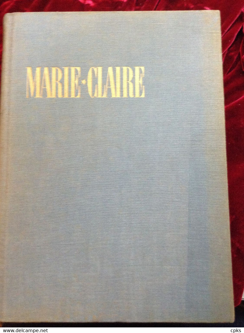 Marie-Claire : Revue Juin-Décembre 1957 - Reliure éditeur Bleu Clair - Mode