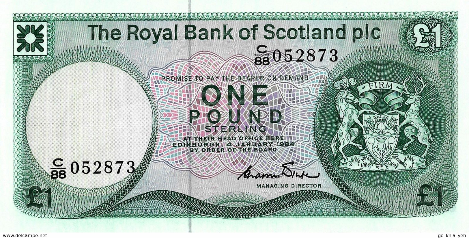 ROYAUME-UNI - ECOSSE 1984  1 Pound - P.341b Neuf UNC - 1 Pound