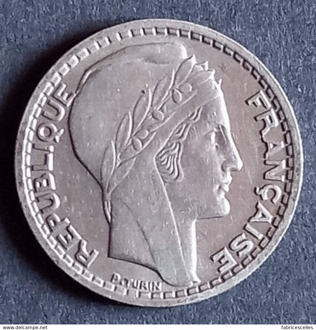 10 Francs Turin Grosse Tête 1946 B Rameaux Courts - 10 Francs
