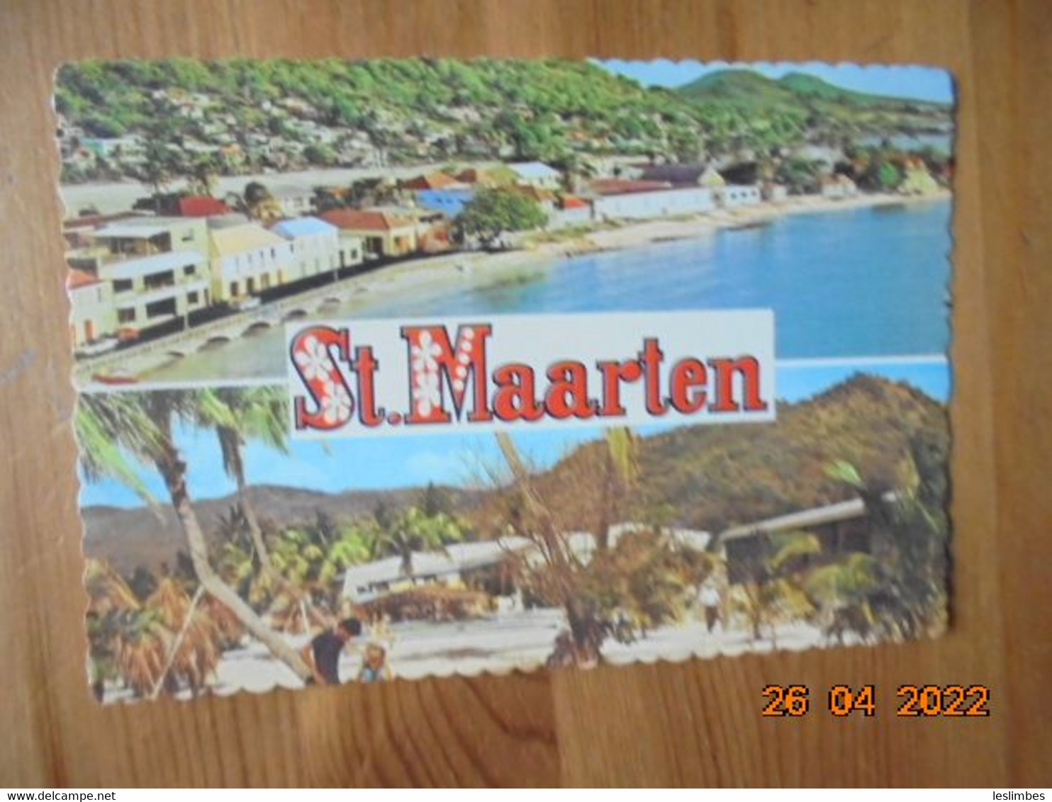 St. Maarten. Views Of Marigot, The French Capital, And Poolside At Famous St. Tropez Hotel At The French Side. DT37760D - Sint-Marteen