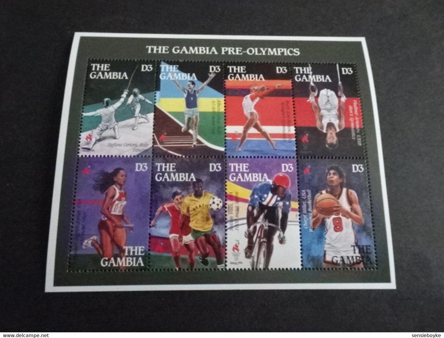 M11912 -  Set In  Sheet MNh The Gambia  - 1996 - Olympics Atlanta - Pre-olympics - Estate 1996: Atlanta