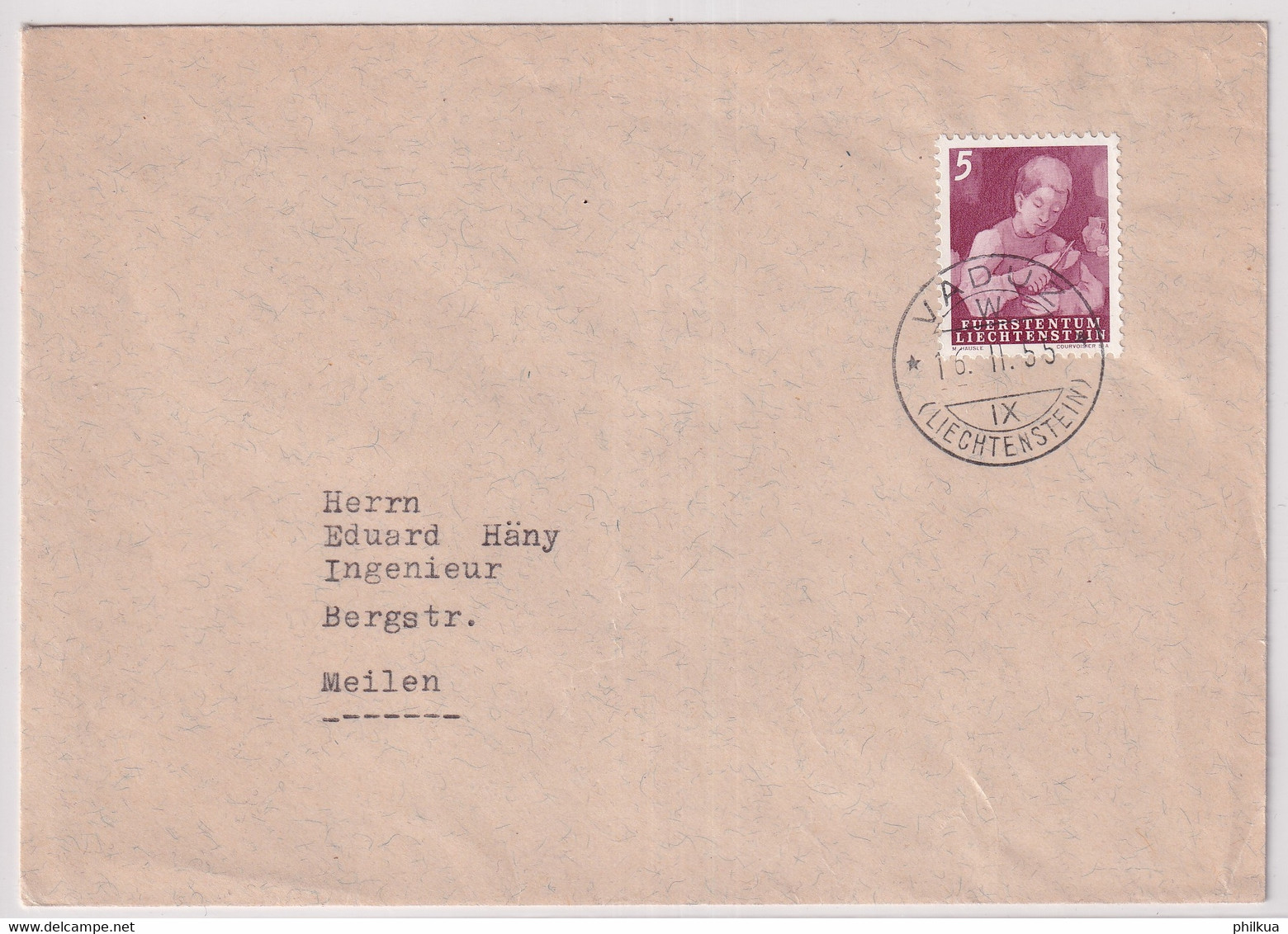 Zumstein 236 / Michel 289 Auf Brief Gelaufen Ab Vaduz - Storia Postale