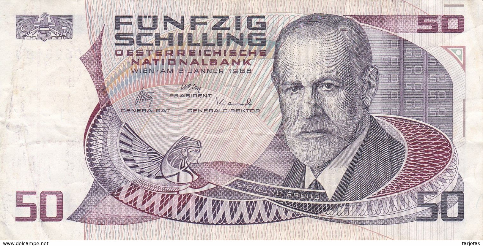 BILLETE DE AUSTRIA DE 50 SCHILLING DEL AÑO 1986 (BANKNOTE) - Austria