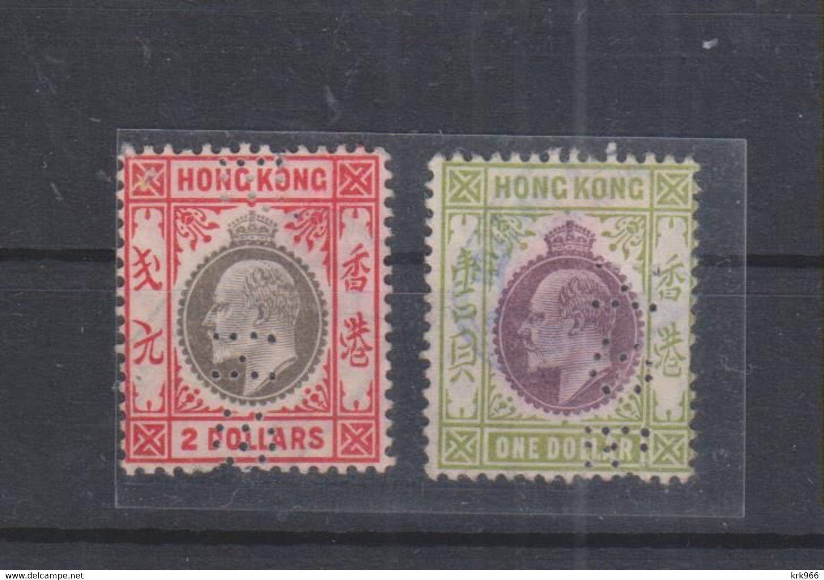 HONG KONG Nice Stamps Perfins - Oblitérés