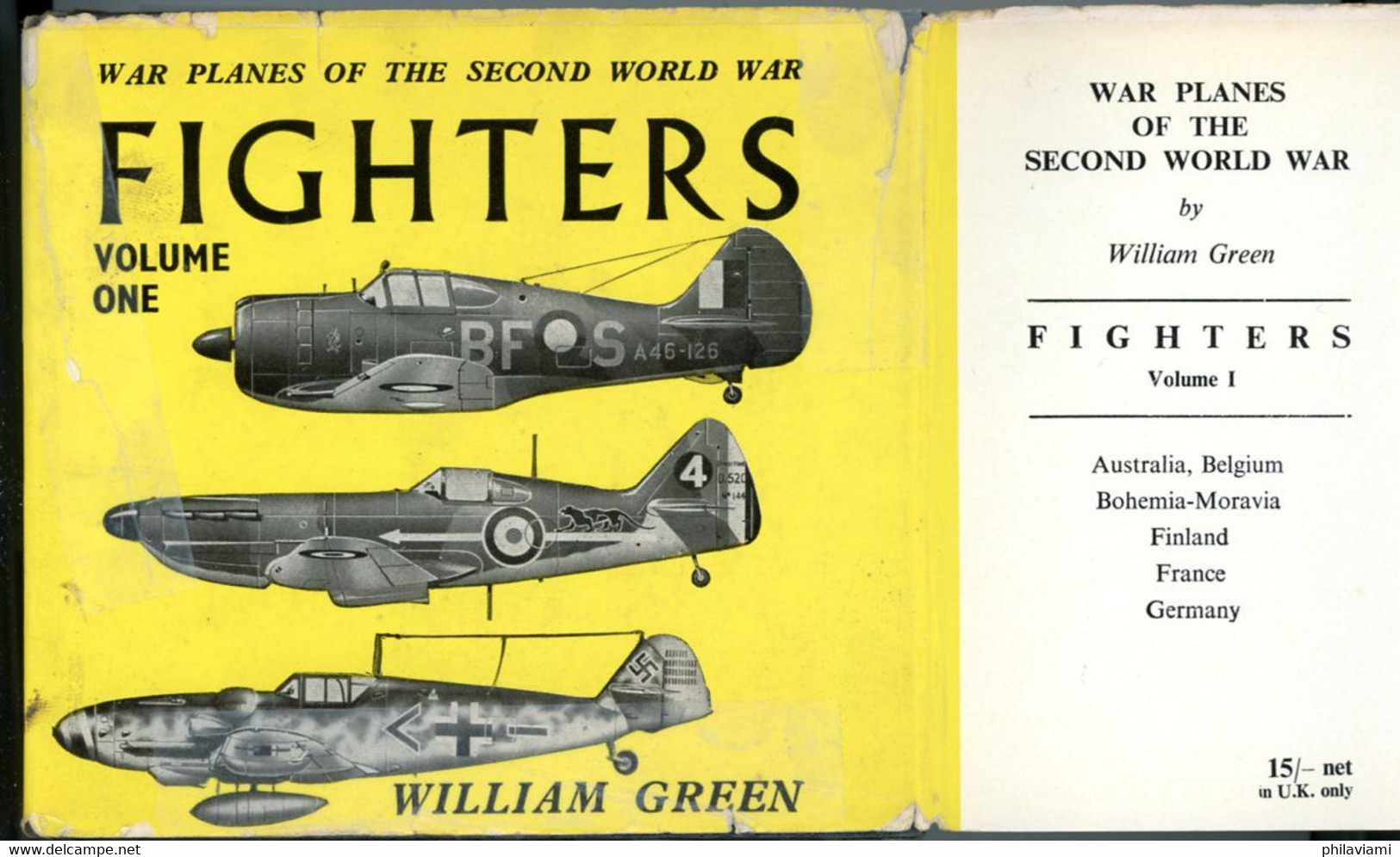 War Planes Of Second World War Vol 1 1960 William Green Illustrated 135 Aircrafts Avions Flugzeuge - War 1939-45