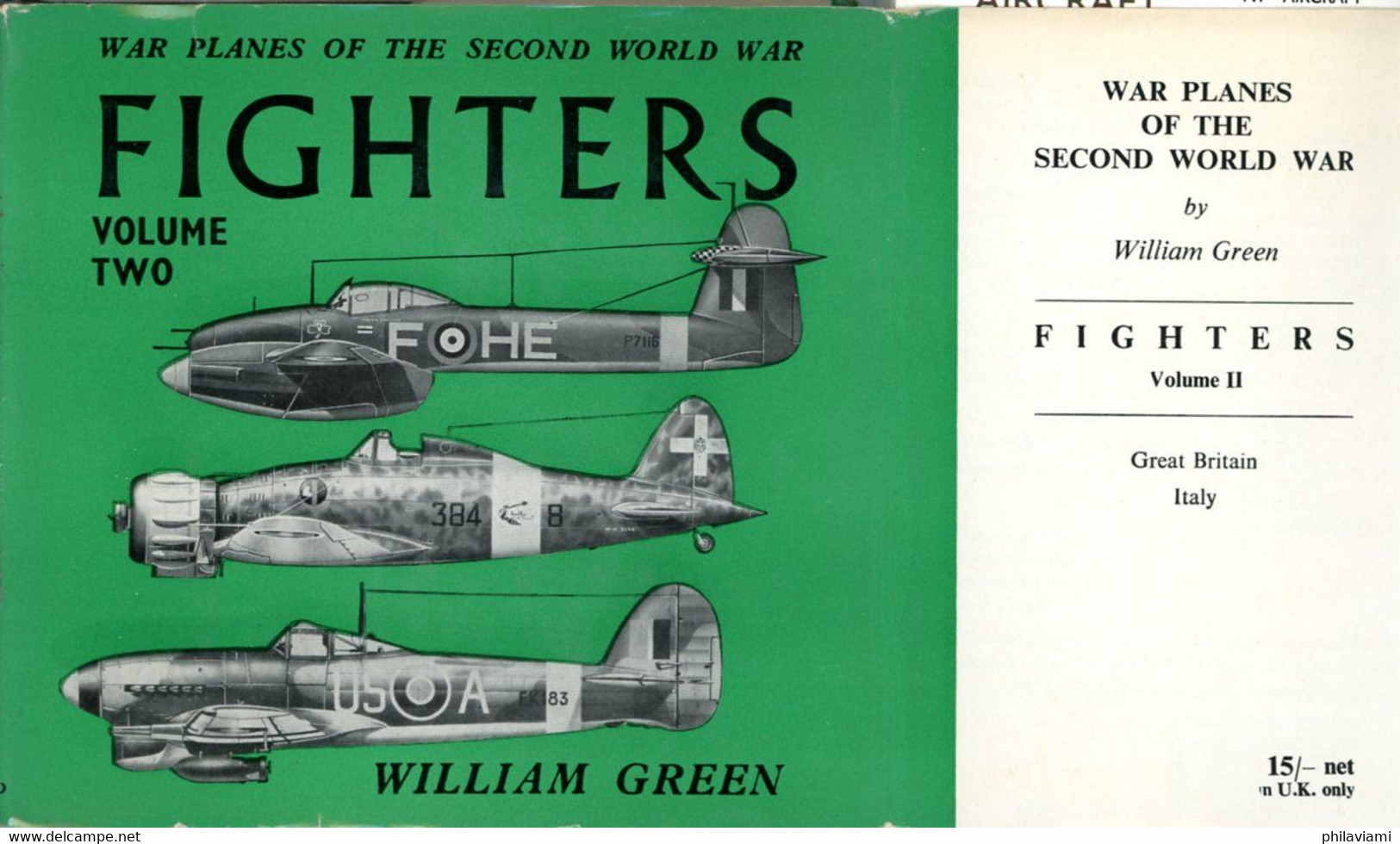 War Planes Of Second World War Vol 2 1961 William Green Illustrated 102 Aircrafts Avions Flugzeuge - War 1939-45
