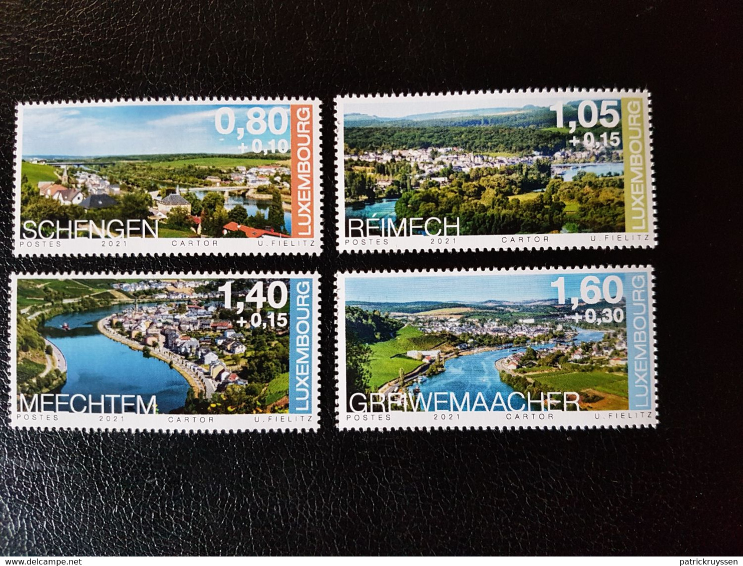 Luxembourg 2021 Moselle Region Landscapes River Tour Charity Cargo Boats Charite Sport 4v Mnh - Ongebruikt