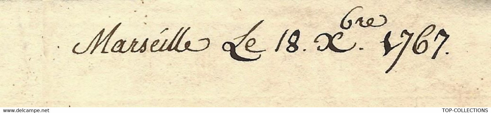 1767 COMMERCE FINANCE INTERNATIONALE CADIX PIASTRES COMPAGNIE DES INDES MARSEILLE LAPORTERIE Fr.=>PARIS  De CAZAUBON - Documents Historiques