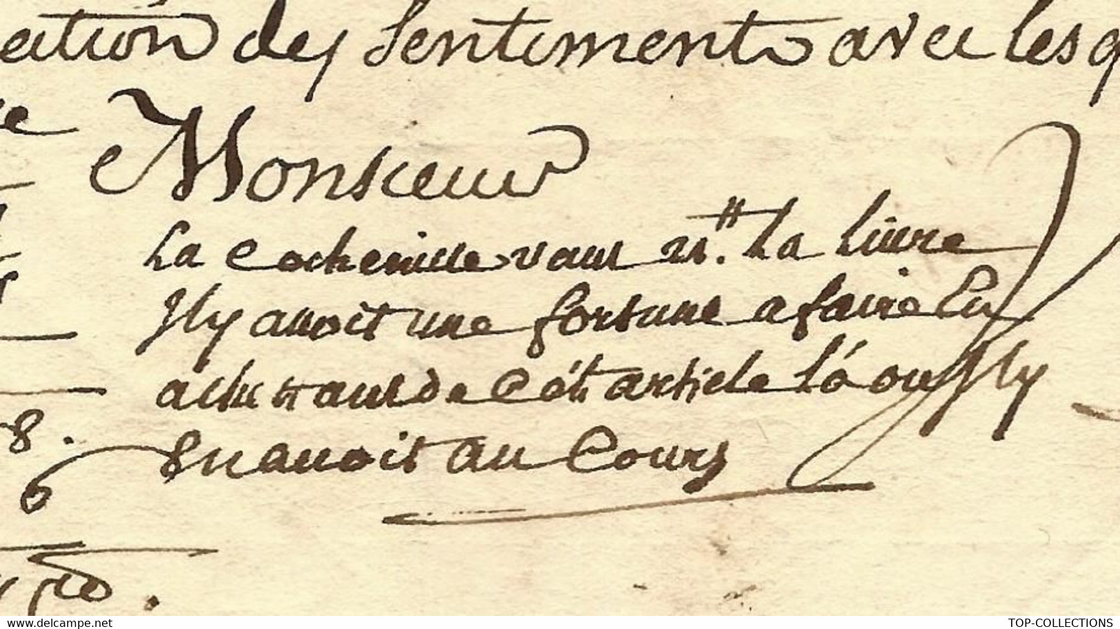 1767 COMMERCE FINANCE INTERNATIONALE CADIX PIASTRES COMPAGNIE DES INDES MARSEILLE LAPORTERIE Fr.=>PARIS  De CAZAUBON - Documents Historiques