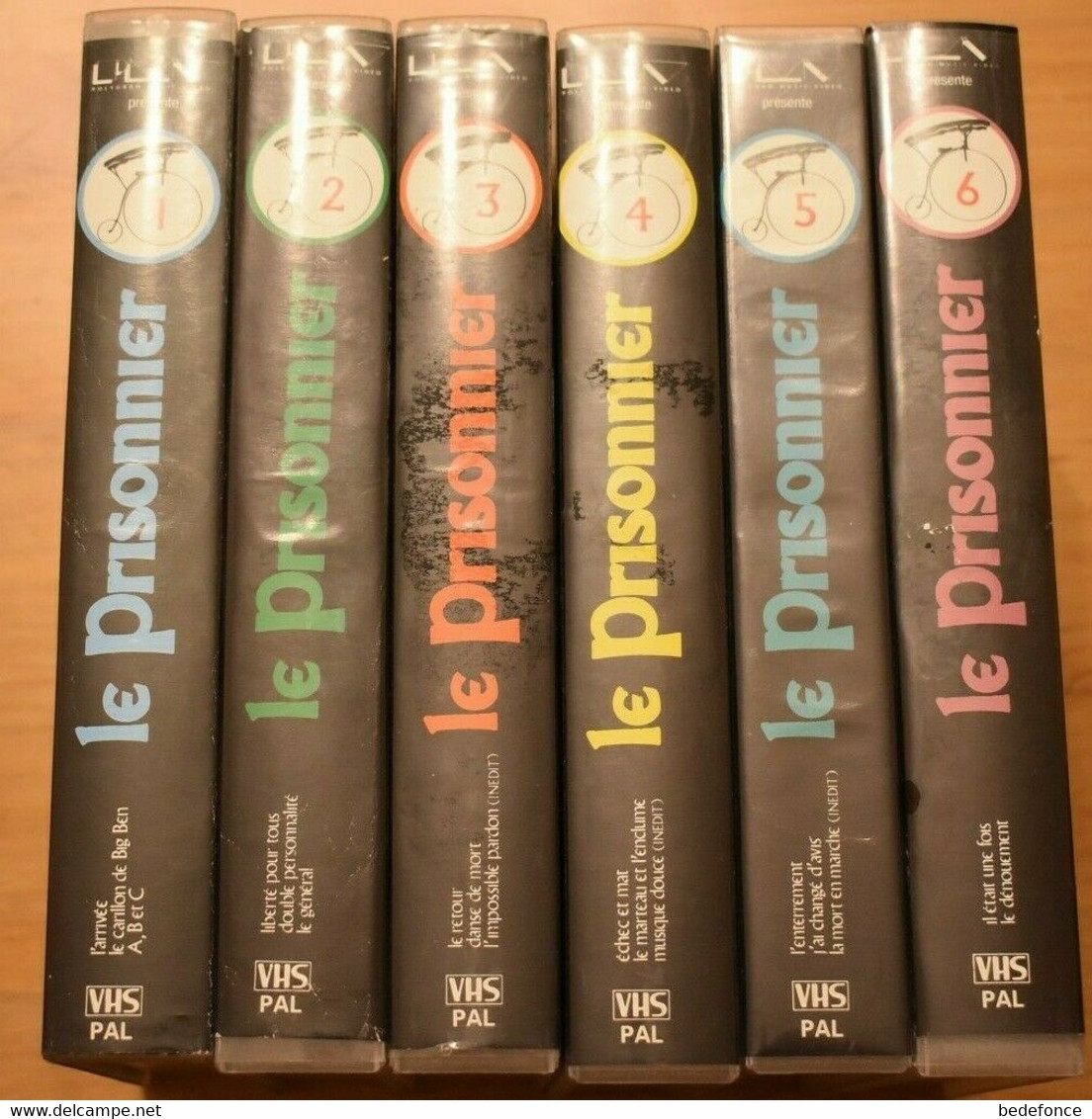 VHS - Le Prisonnier - Série Complète : 6 Cassettes - Avec Patrick McGoohan - Fantascienza E Fanstasy