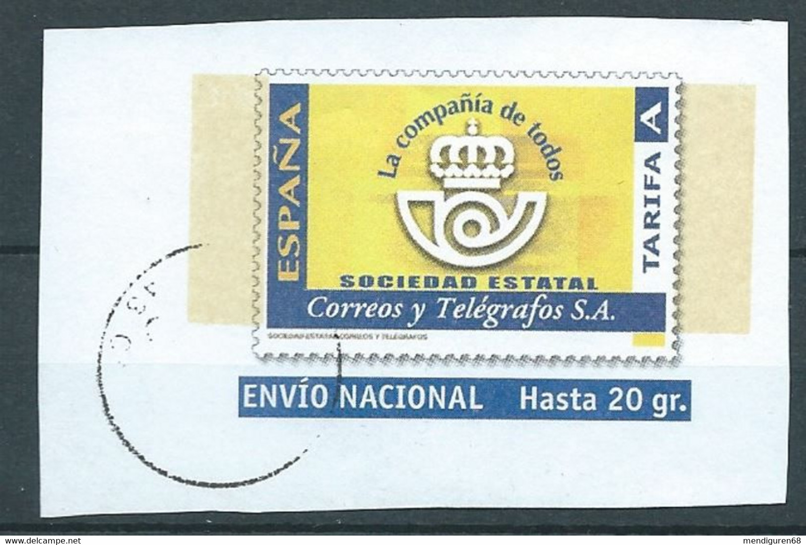 ESPAGNE SPANIEN SPAIN ESPAÑA 2022 LABEL PREFRANCHED ENVELOPE RATE A USED - Postage-Revenue Stamps