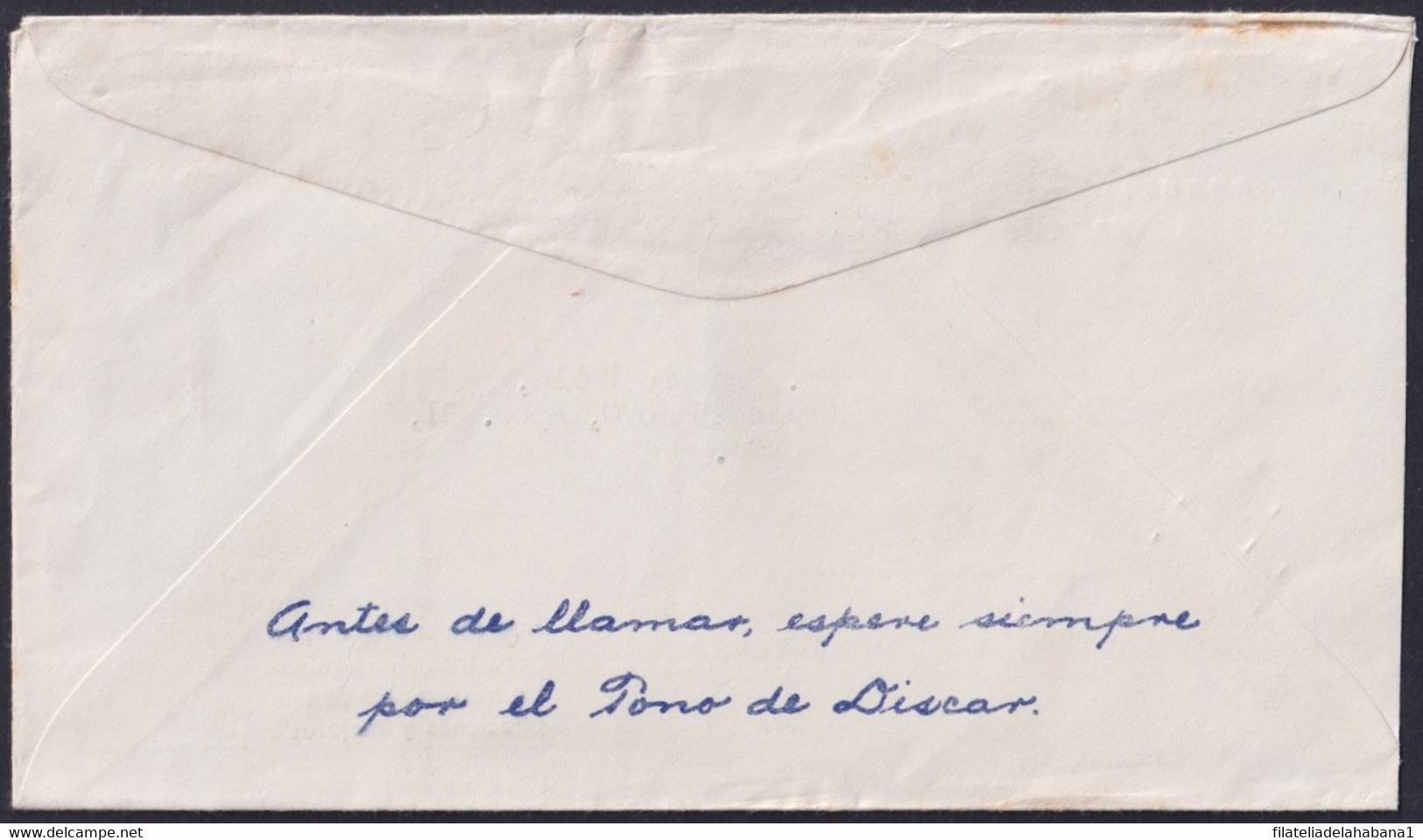 FM-230 CUBA 1959 PITNEY BOWES COVER CUBAN TELEPHON CO. PERMISO 15. - Lettres & Documents