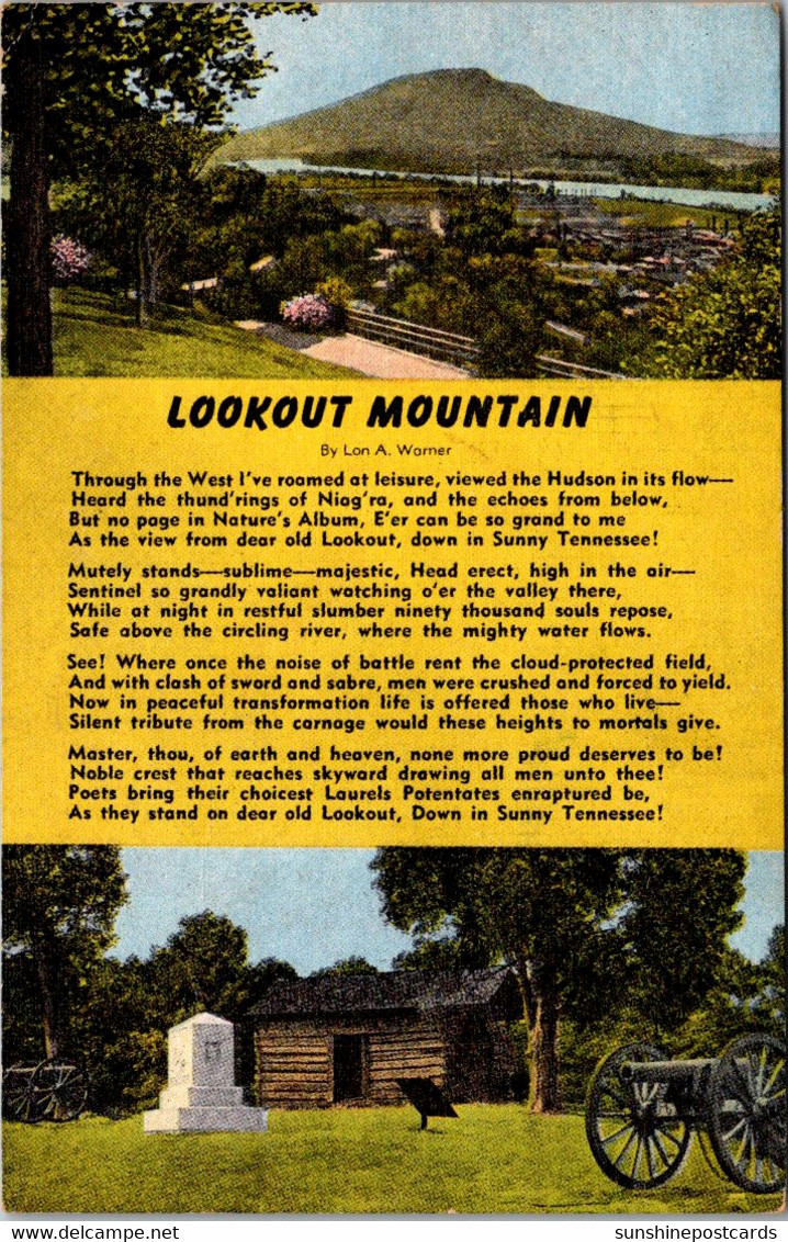 Tennessee Chattanooga Lookout Mountain Yellow Poem By Lon A Warner - Chattanooga
