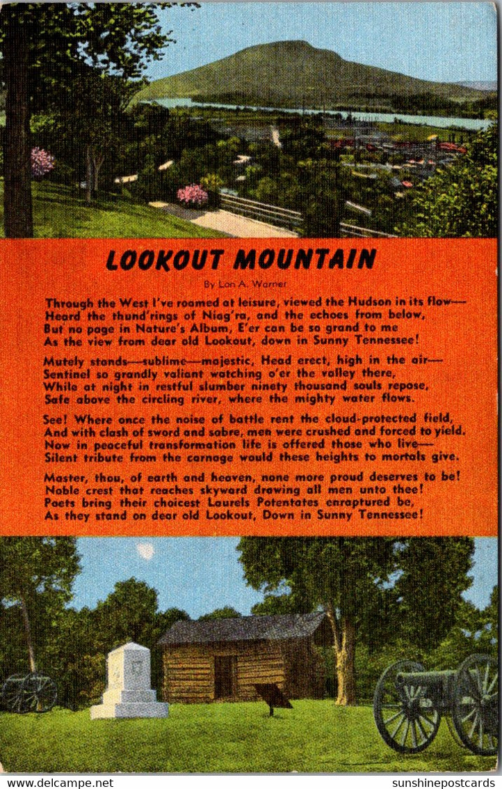 Tennessee Chattanooga Lookout Mountain Orange Poem By Lon A Warner - Chattanooga