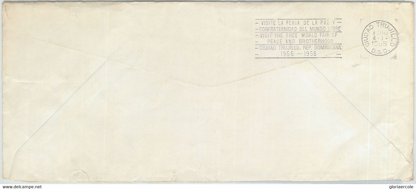 79005 - DOMINICANA - POSTAL HISTORY -  OVERSIZED COVER From VILLA ISABEL  1955 - Dominicaine (République)