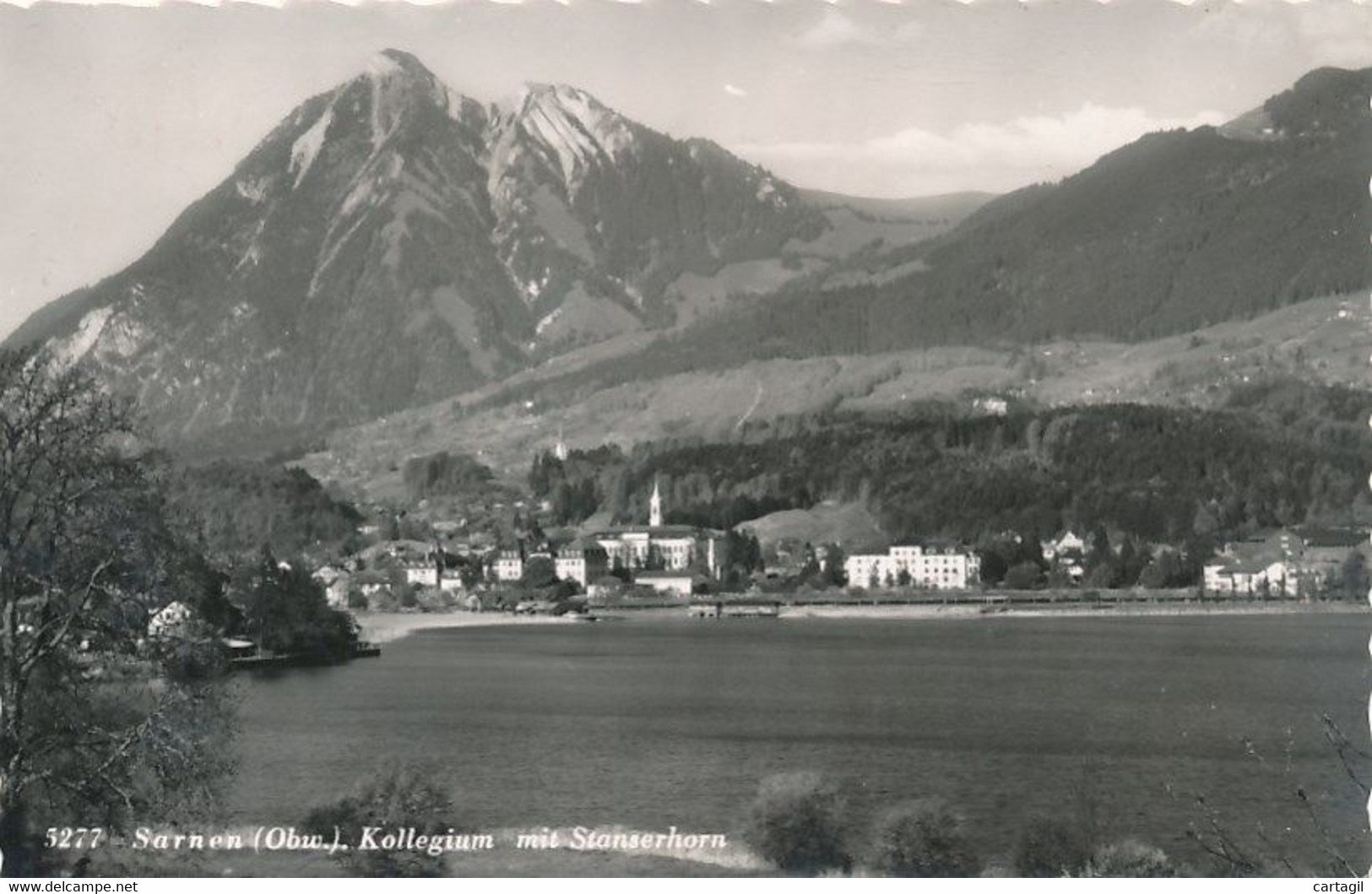 CPA (Fotokarte  ) 35014 Suisse -Sarnen -Kollegium  Mit Gebirgsumgebung - Envoi Gratuit - Sarnen