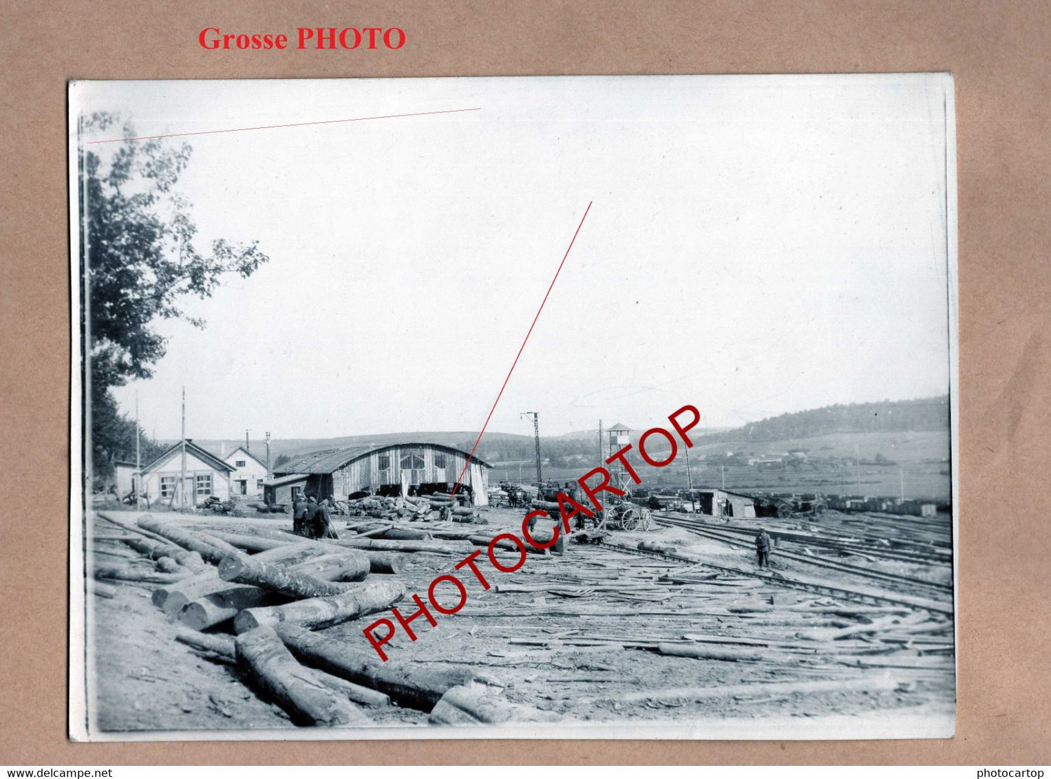 SCIERIE Allemande MONTMEDY-14x PHOTOS Allemandes-Guerre-14-18-1 WK-Militaria-FRANCE-55 - Montmedy