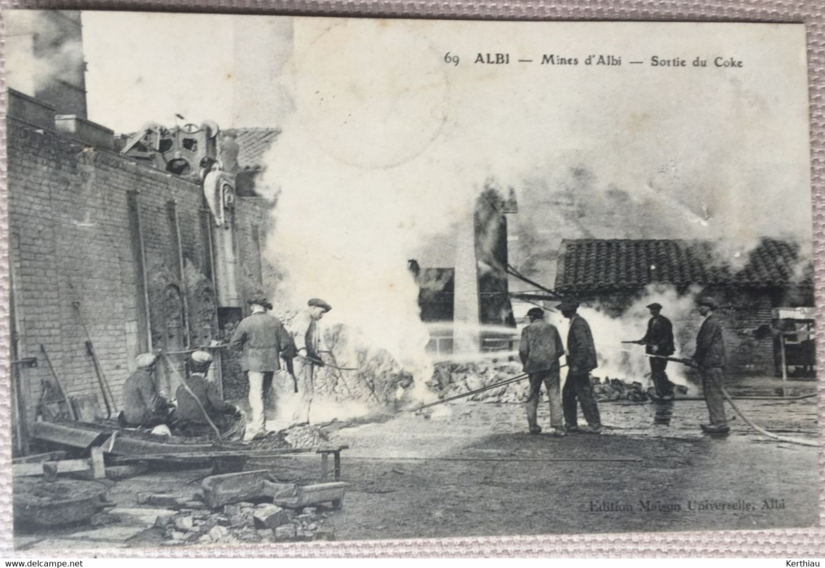 RARE - Mines D'Albi - Sortie Du Coke - Circulée 1907. TIMBRE TAXE - Albi