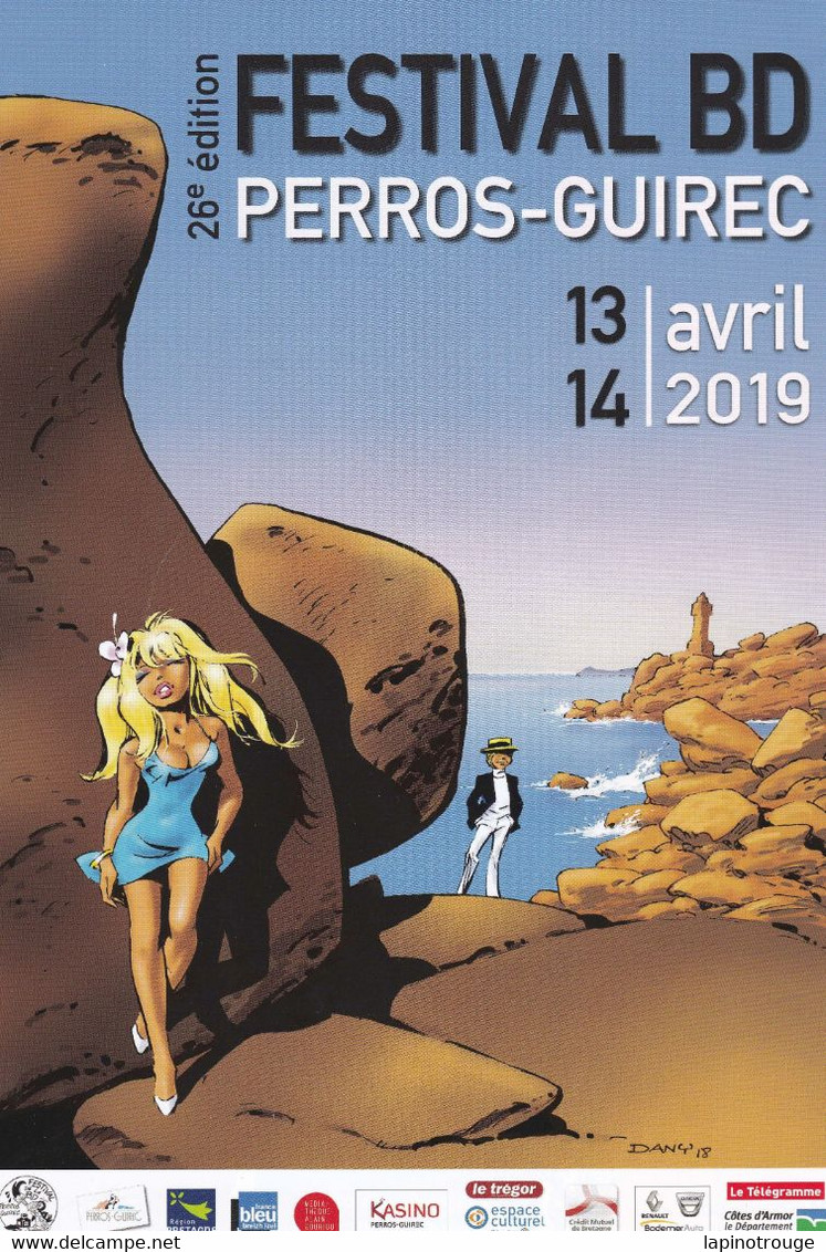 Affiche DANY Festival BD Perros-Guirec 2019 (Olivier Rameau) - Afiches & Offsets