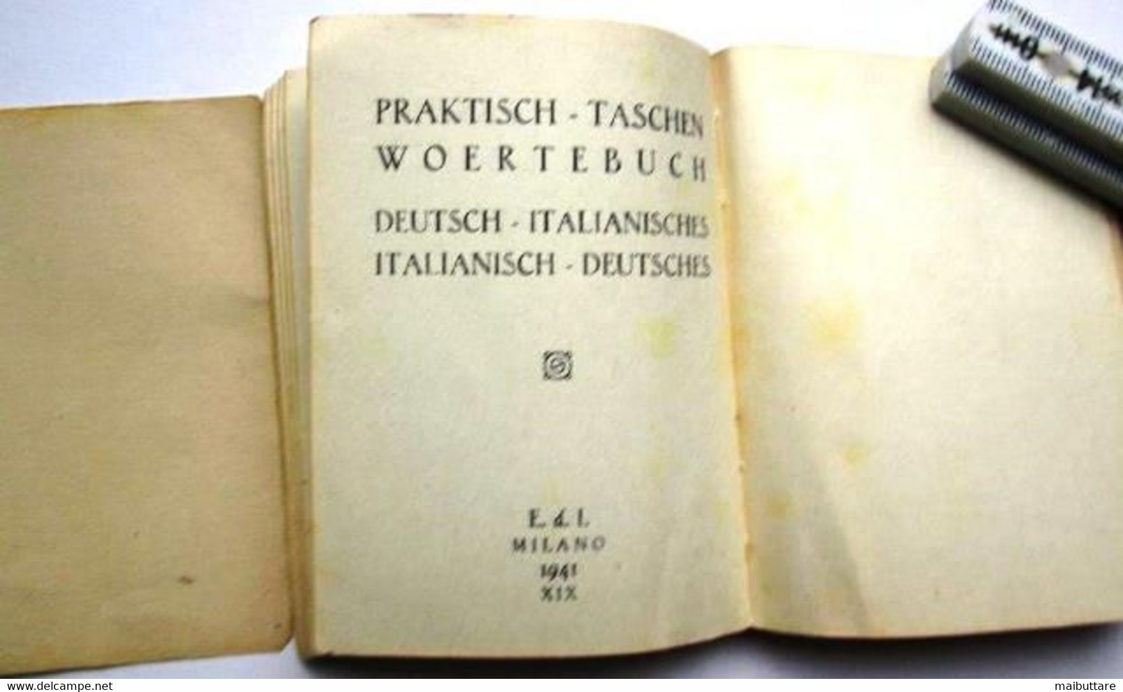 Il Dizionario Tascabile (con Bandiere) Anno 1941 - Pag 200 - Dictionaries