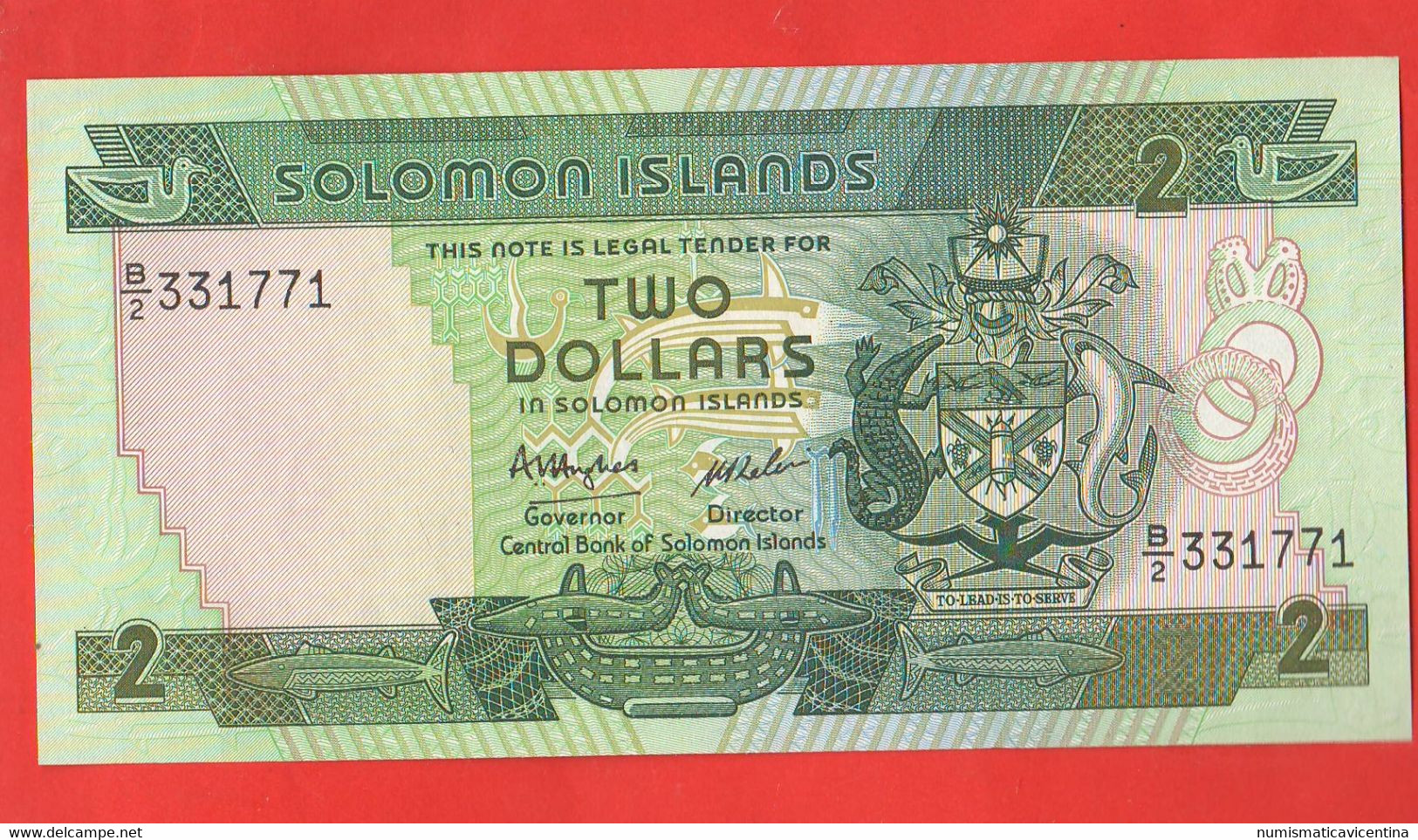 SOLOMON Islands 2 Dollars 1986 Queen Elizabeth Isole Salomone - Isla Salomon