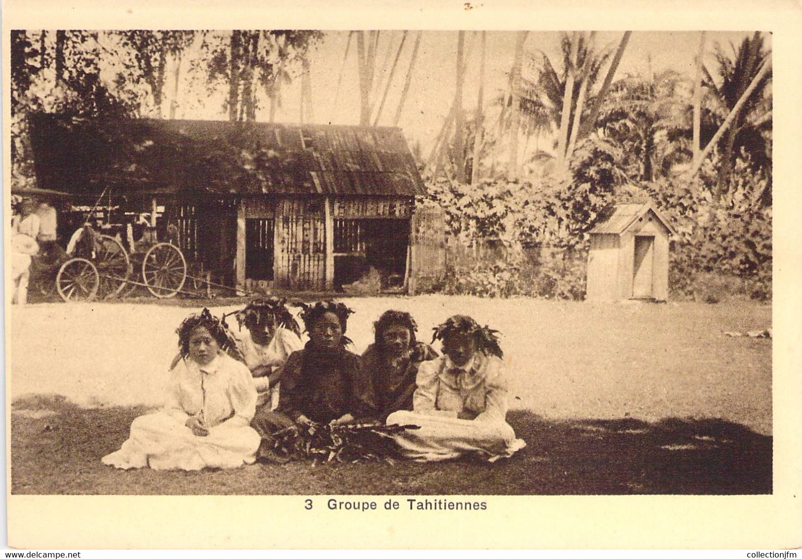 CPA POLYNESIE / TAHITI "Groupe De Tahitiennes" - Polynésie Française