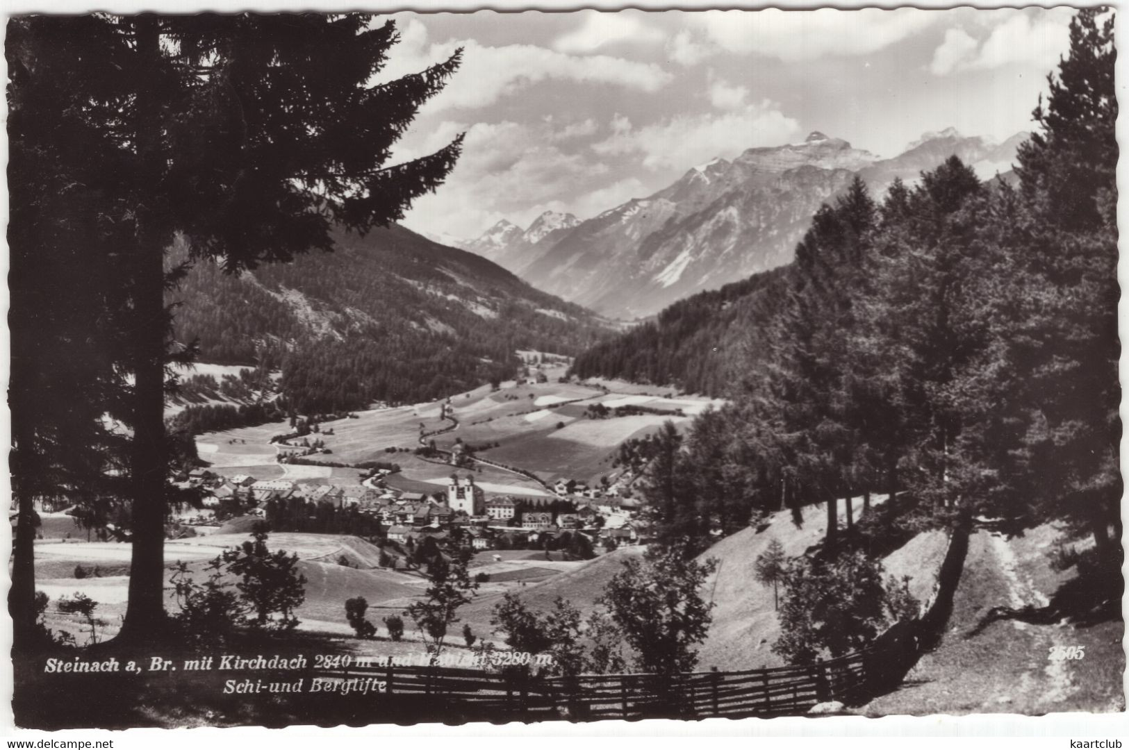 Steinach A, Br. Mit Kirchdach 2840 M Und Habicht 3280 M - Schi- Und Berglifte -  (Tirol, Österreich / Austria) - 1963 - Steinach Am Brenner