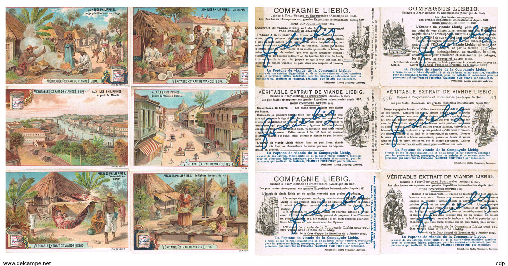 Lot 6 Chromos  Liebig  636    1900 - Liebig