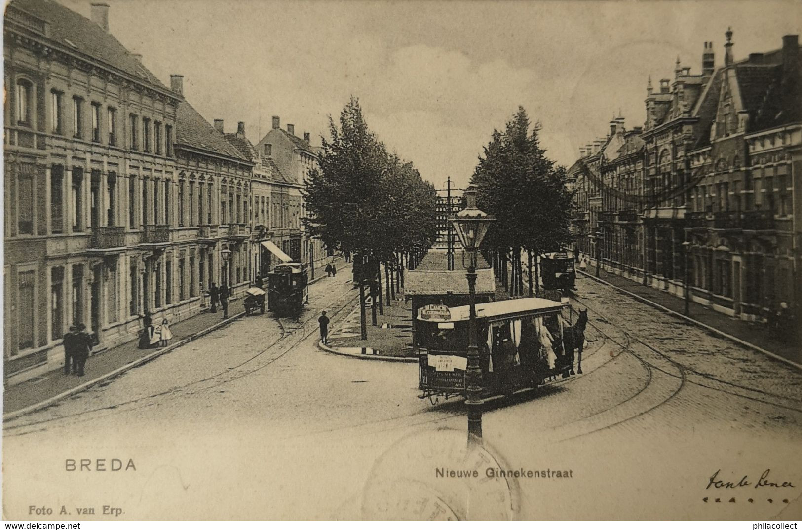 Breda (N - Br.)  Nieuwe Ginnekenstraat (Paardentram) 1903 - Breda