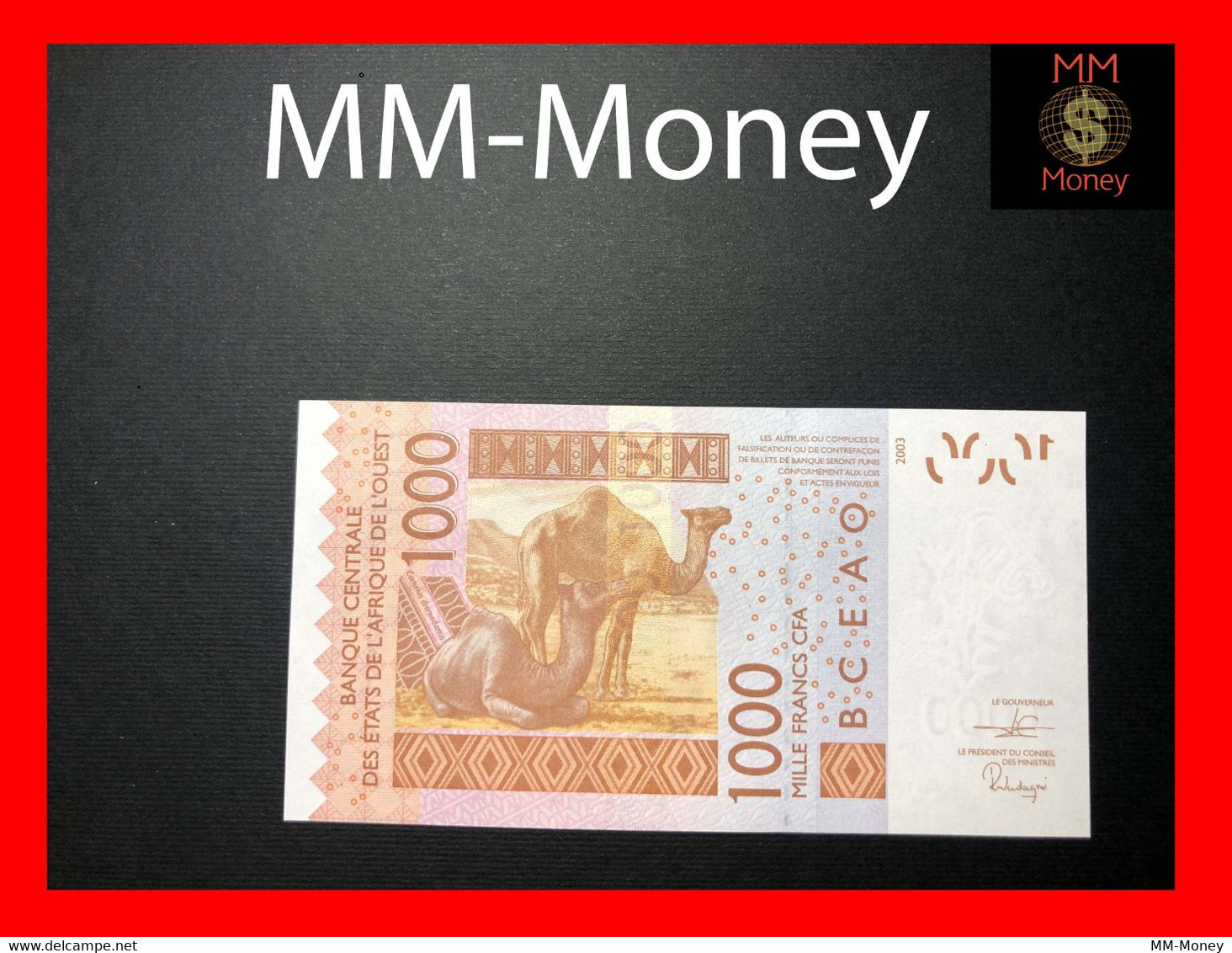 WEST AFRICAN STATES WAS "H  Niger"  1.000 1000 Francs  2019  P. 615 H   UNC - Stati Dell'Africa Occidentale