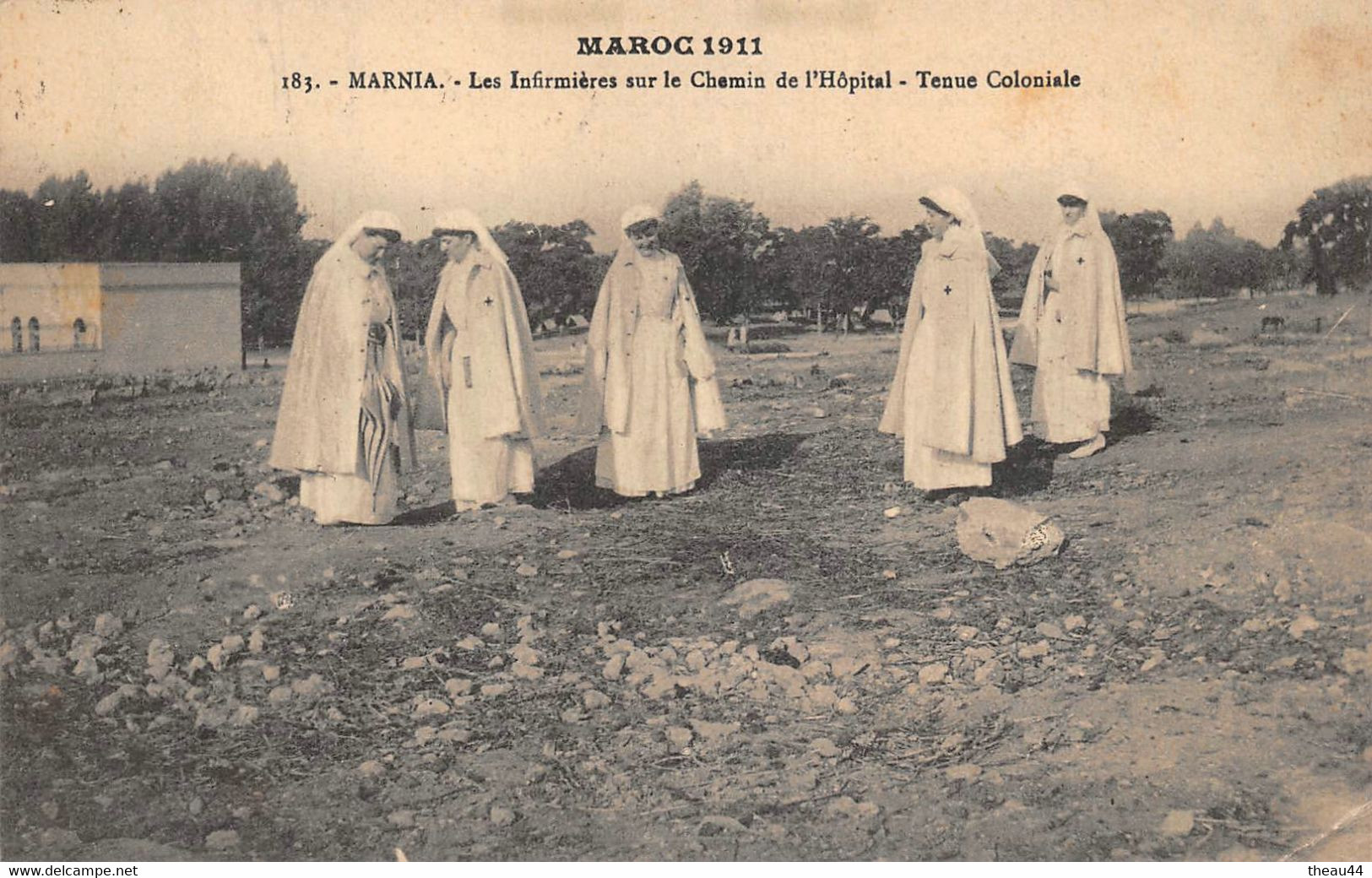 ¤¤  -   MAROC    -   MARNIA   -  Les Infirmières Sur Le Chemin De L'Hôpital  -  Tenue Coloniale      -   ¤¤ - Other & Unclassified