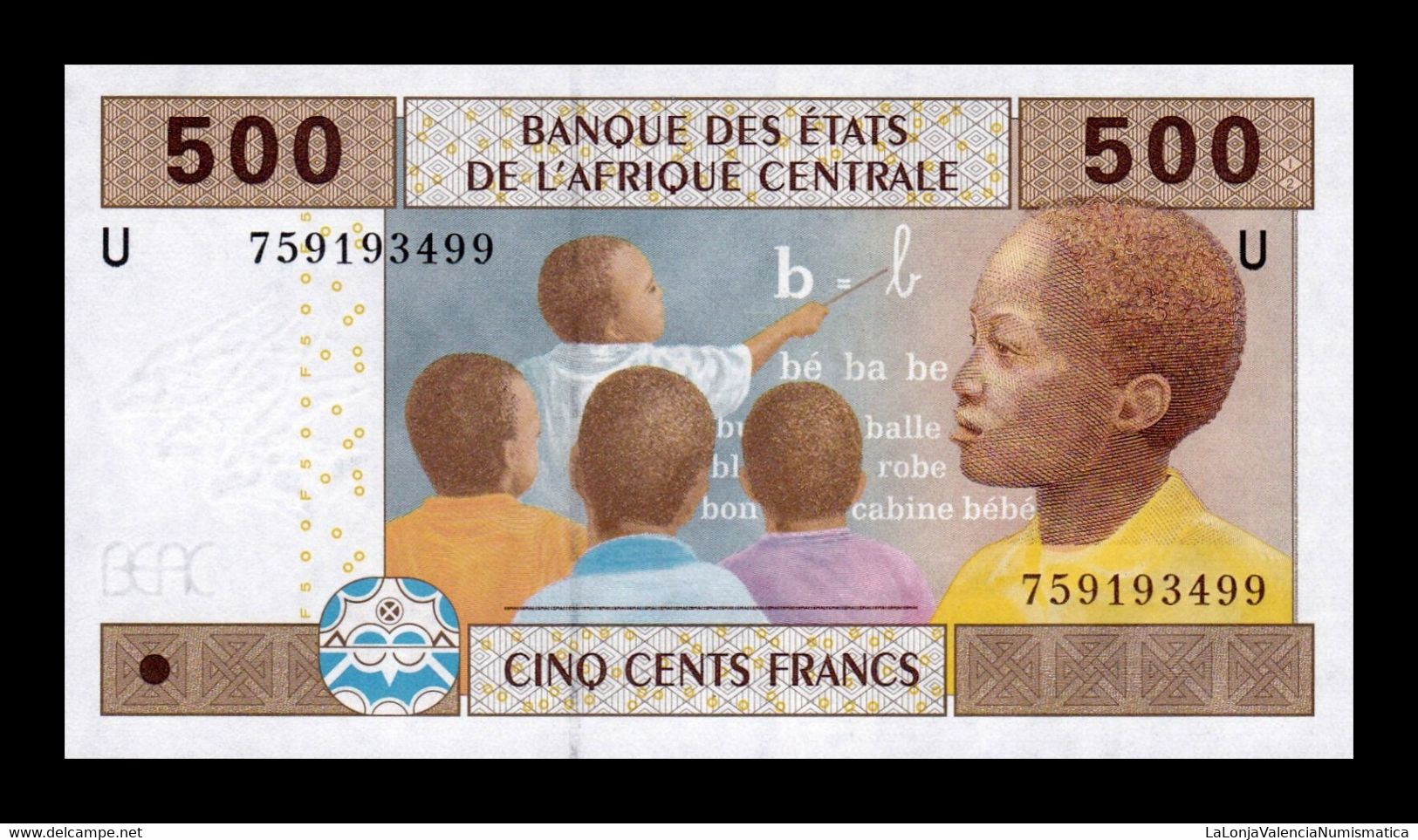 Central African St. Camerún 500 Francs 2002 (2020) Pick 206Ue SC UNC - Kameroen